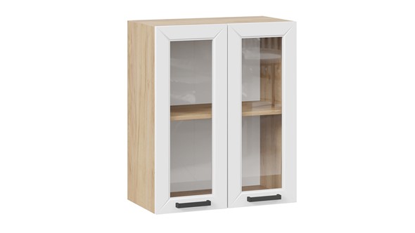 Кухонный шкаф Лорас 1В6С (Дуб крафт золотой/Холст белый) в Элисте - изображение