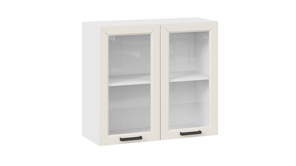 Кухонный шкаф Лорас 1В8С (Белый/Холст брюле) в Элисте - изображение