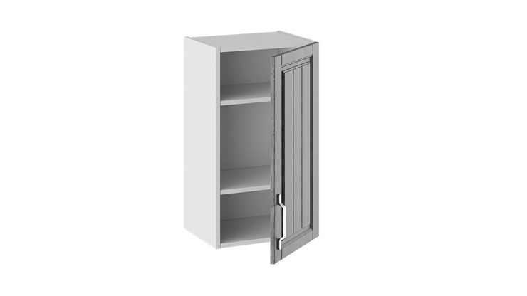 Кухонный шкаф Прованс (Белый глянец/Санторини темный) В_72-40_1ДР в Элисте - изображение 1