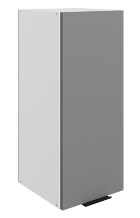 Навесной шкаф Стоун L300 Н720 (1 дв. гл.) (белый/оникс софттач) в Элисте - изображение
