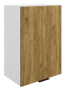 Навесной кухонный шкаф Стоун L500 Н720 (1 дв. гл.) (белый/акация светлая) в Элисте