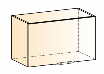 Шкаф на кухню Стоун L600 Н360 (1 дв. гл.) (белый/джелато софттач) в Элисте - предосмотр 1