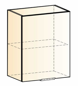 Кухонный шкаф Стоун L600 Н720 (1 дв. гл.) (белый/джелато софттач) в Элисте - предосмотр 1