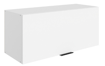 Навесной кухонный шкаф Стоун L800 Н360 (1 дв. гл.) (белый/джелато софттач) в Элисте - предосмотр