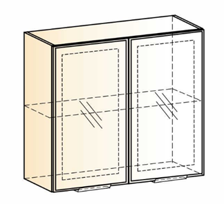 Кухонный шкаф Стоун L800 Н720 (2 дв. рам.) в Элисте - предосмотр 1