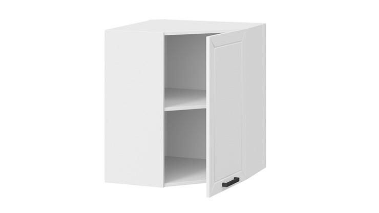 Навесной кухонный  угловой шкаф Лорас 1В6У (Белый/Холст белый) в Элисте - изображение 1