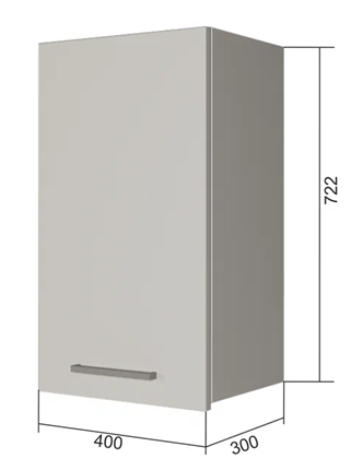 Кухонный шкаф В7 40, Бетон пайн/Белый в Элисте - изображение