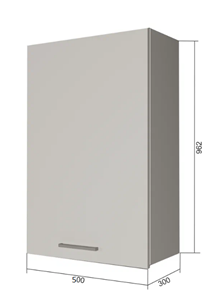 Кухонный навесной шкаф В9 50, МДФ Софт бирюза/Антрацит в Элисте