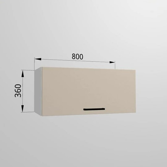 Кухонный шкаф ВГ 80, Сатин/Белый в Элисте - изображение 1
