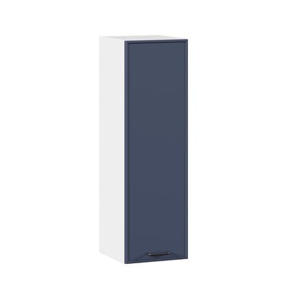 Кухонный навесной шкаф высокий 300 Индиго ЛД 298.410.000.108, Белый/Тёмно-синий в Элисте - изображение