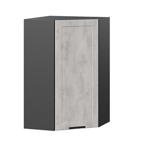 Шкаф кухонный угловой 600 высокий Джамис ЛД 296.620.000.075, Чёрный/Белый камень в Элисте