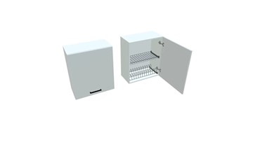 Кухонный шкаф ВС7 60, Белое гладкое Ламарти/Белый в Элисте - предосмотр