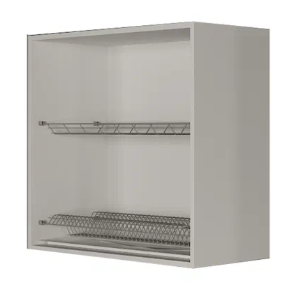 Кухонный шкаф ВС7 80, МДФ Графит/Белый в Элисте - изображение 1