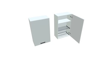 Кухонный шкаф ВС9 60, Белое гладкое Ламарти/Белый в Элисте - предосмотр