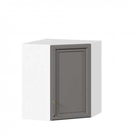 Угловой кухонный шкаф Джелатто 600 ЛД 241.610.000.116, Белый/Оникс серый в Элисте - изображение