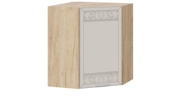 Угловой кухонный шкаф Долорес 1В6У (Дуб крафт золотой/Крем) в Элисте - изображение