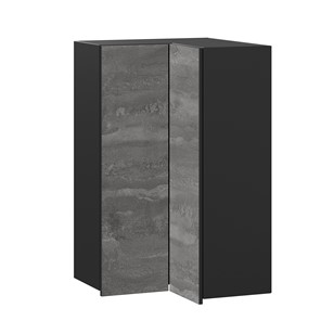 Кухонный шкаф Паола  ЛД 590.570.000.085 600 (Черный/Камень железный) в Элисте