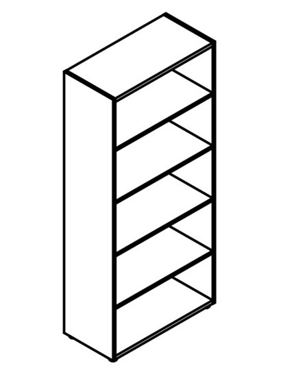 Шкаф с глухими средними дверьми и топом Wave, WHC 85.6 (850х410х1930) Дуб Сонома в Элисте - изображение 1