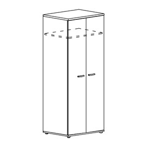 Шкаф для одежды глубокий Albero (78х59х193) в Элисте