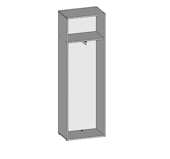 Шкаф для одежды НШ-10, Белый в Элисте - изображение 1