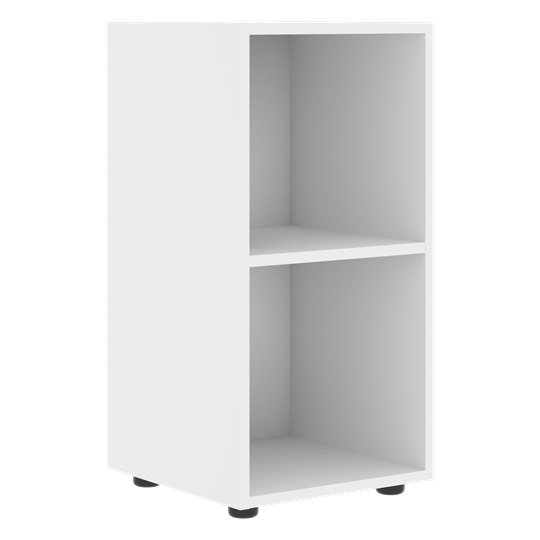 Низкий шкаф колонна с глухой дверью левой FORTA Белый-Дуб Гамильтон FLC 40.1 (L) (399х404х801) в Элисте - изображение 1