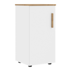 Низкий шкаф колонна с глухой дверью левой FORTA Белый-Дуб Гамильтон FLC 40.1 (L) (399х404х801) в Элисте - предосмотр
