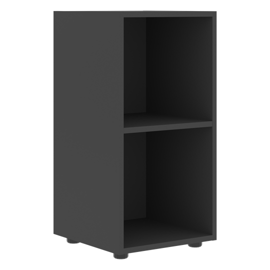 Низкий шкаф колонна с левой дверью FORTA Черный Графит FLC 40.1 (L) (399х404х801) в Элисте - изображение 1