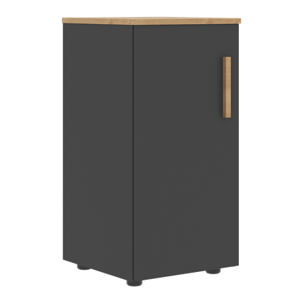 Низкий шкаф колонна с левой дверью FORTA Графит-Дуб Гамильтон  FLC 40.1 (L) (399х404х801) в Элисте - изображение