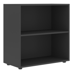 Шкаф широкий низкий с малыми дверцами FORTA Графит-Дуб Гамильтон  FLC 80.1(Z) (798х404х801) в Элисте - предосмотр 1