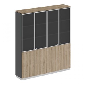 Шкаф для документов со стеклянными дверьми Speech Cube (180.2x40x203.4) СИ 315 ДС АР ДС/ХР в Элисте