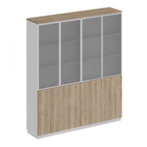Шкаф для документов со стеклянными дверьми Speech Cube (180.2x40x203.4) СИ 315 ДС БП ДС/ХР в Элисте