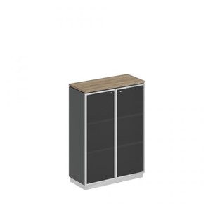 Шкаф для документов средний стекло в рамке Speech Cube (90x40x124.6) СИ 319 ДС АР ХР в Элисте
