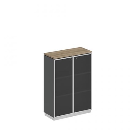 Шкаф для документов средний стекло в рамке Speech Cube (90x40x124.6) СИ 319 ДС АР ХР в Элисте - изображение