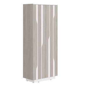 Шкаф для одежды LINE Дуб-серый-белый СФ-574401 (900х430х2100) в Элисте - предосмотр