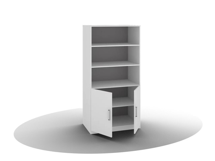 Книжный шкаф ВЕГА ШК-02 (Белый древесный) в Элисте - изображение 1