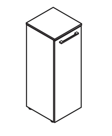 Шкаф колонна MORRIS Дуб Базель/Венге Магия MMC 42.1 (429х423х1188) в Элисте - изображение 2