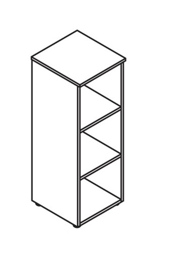 Шкаф колонна MORRIS Дуб Базель/Венге Магия MMC 42.2 (429х423х1188) в Элисте - изображение 1