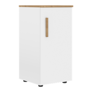 Низкий шкаф колонна с правой дверью FORTA Белый-Дуб Гамильтон FLC 40.1 (R) (399х404х801) в Элисте - предосмотр