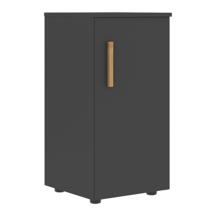 Низкий шкаф колонна с правой дверью FORTA Черный Графит FLC 40.1 (R) (399х404х801) в Элисте - изображение