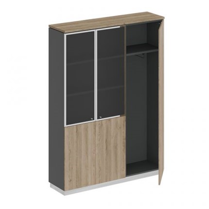 Шкаф комбинированный с гардеробом Bravo (150.2x40x203.4) СИ 310 ДС АР ДС/ХР в Элисте - изображение