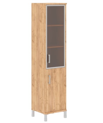 Шкаф офисный Born В 431.4 R правый колонка комбинированная 475х450х2054 мм, Дуб Бофорд в Элисте - изображение