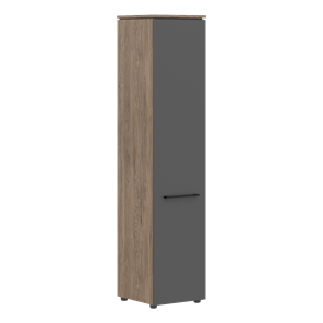 Шкаф с высокий  глухой дверью MORRIS TREND Антрацит/Кария Пальмира MHC 42.1 (429х423х1956) в Элисте - предосмотр