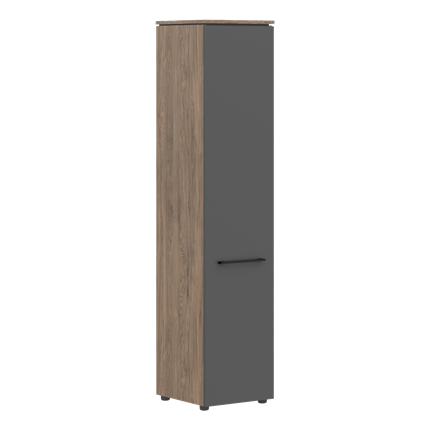 Шкаф с высокий  глухой дверью MORRIS TREND Антрацит/Кария Пальмира MHC 42.1 (429х423х1956) в Элисте - изображение