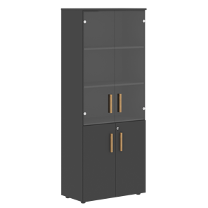 Шкаф комбинированный FORTA Черный Графит  FHC 80.2(Z) (798х404х1965) в Элисте