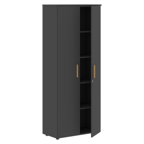 Шкаф широкий высокий FORTA Черный Графит FHC 80.1(Z) (798х404х1965) в Элисте