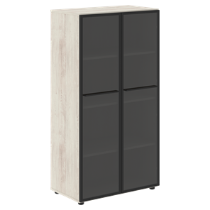 Шкаф средний со стеклянными  дверцами LOFTIS Сосна Эдмонт LMC 80.2 (800х430х1517) в Элисте - предосмотр
