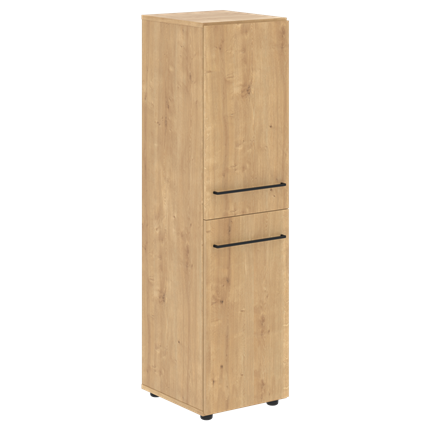 Шкаф с глухими дверьми средний LOFTIS Дуб Бофорд LMC LMC 40.4 (400х430х1517) в Элисте - изображение