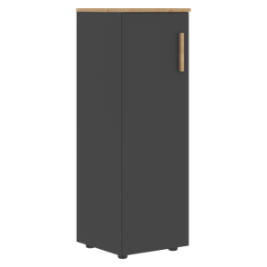 Шкаф колонна средний с левой дверью FORTA Графит-Дуб Гамильтон   FMC 40.1 (L) (399х404х801) в Элисте