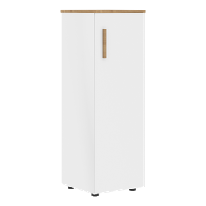 Средний шкаф колонна с правой дверью  FORTA Белый-Дуб Гамильтон  FMC 40.1 (R) (399х404х801) в Элисте - предосмотр