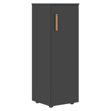 Средний шкаф колонна с правой дверью  FORTA Черный Графит  FMC 40.1 (R) (399х404х801) в Элисте - изображение